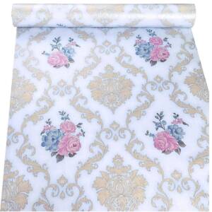 HOMEMATES Self-Adhesive Waterproof Wallpaper Floral Wall Sticker (45 X 304 Cm)