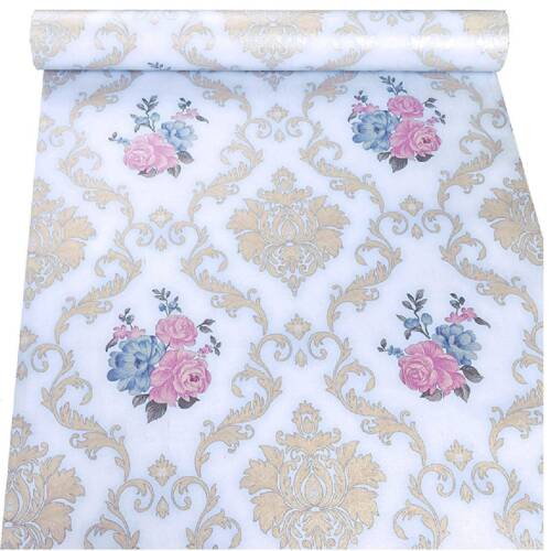 HOMEMATES Self-Adhesive Waterproof Wallpaper Floral Wall Sticker (45 X 304 Cm)