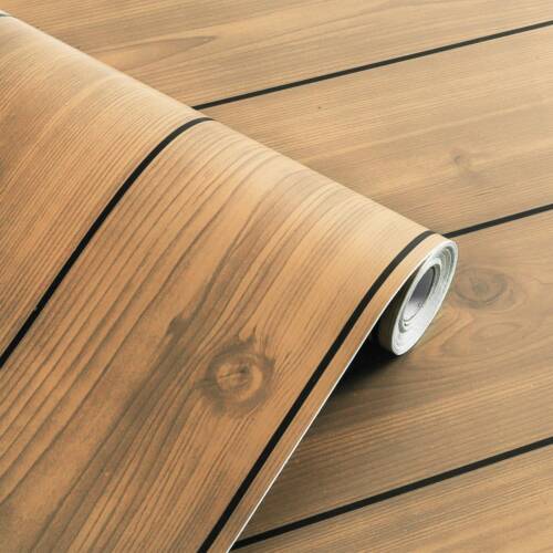 HOMEMATES Self-Adhesive Waterproof Vinyl Wallpaper for Furniture, Doors, and Desktops 30 X 304 CM (Wooden-1)