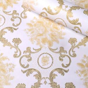 HOMEMATES Self-Adhesive Waterproof Vinyl Wallpaper for Furniture, Doors, and Desktops 45 X 304 CM (Royal Gold)