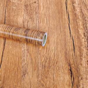 HOMEMATES Self-Adhesive Waterproof Vinyl Wallpaper for Furniture, Doors, and Desktops 30 X 304 CM (Oak Wood)