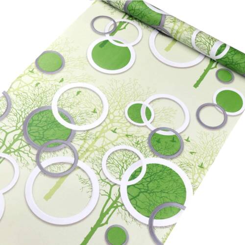 HOMEMATES Self-Adhesive Waterproof Vinyl Wallpaper for Furniture, Doors, and Desktops 45 X 304 CM (3D-Circle)