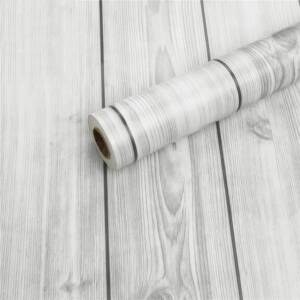 HOMEMATES Self-Adhesive Waterproof Vinyl Wallpaper for Furniture, Doors, and Desktops 45 X 304 CM (White Wooden)