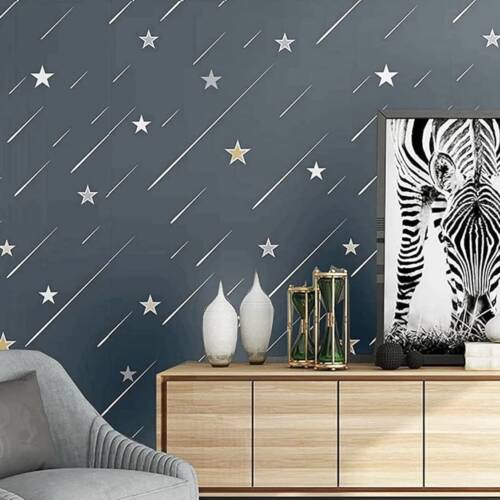 HOMEMATES Self-Adhesive Waterproof Vinyl Wallpaper for Furniture, Doors, and Desktops 45 X 304 CM (Star)