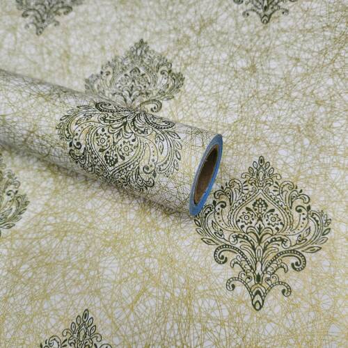 HOMEMATES Self-Adhesive Waterproof Vinyl Wallpaper for Furniture, Doors, and Desktops 45 X 304 CM (Demask-Style-1)