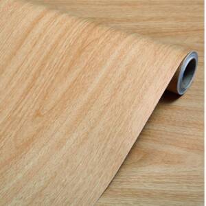 HOMEMATES Self-Adhesive Waterproof Vinyl Wallpaper for Furniture, Doors, and Desktops 30 X 304 CM (L Ash Brown)