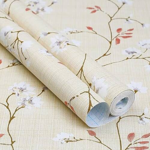 HOMEMATES Self-Adhesive Wallpaper Waterproof Cherry Floral Wall Papers (45 X 304 CM)