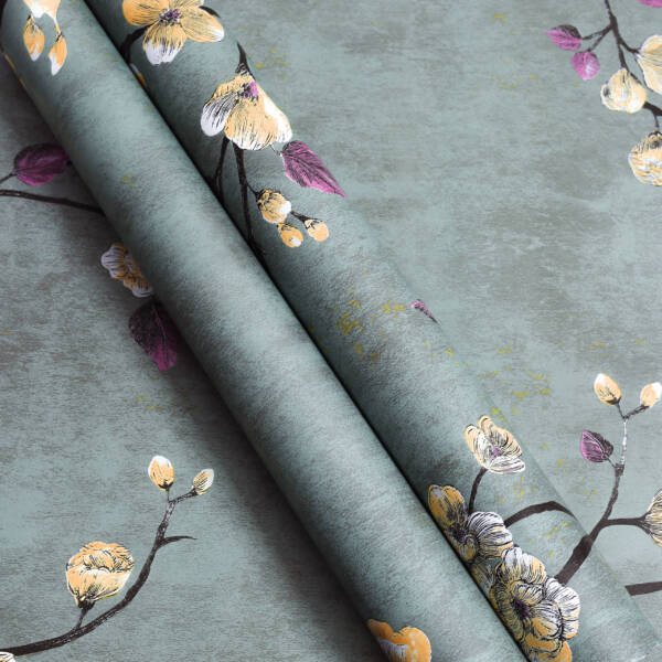 HOMEMATES Self-Adhesive Waterproof Vinyl Wallpaper for Furniture, Doors, and Desktops 45 X 304 CM (Flower Style-2) - Image 3